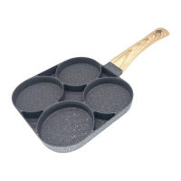 PANCAKES PAN 4 COPAS SARTén Antiadherente Para Desayuno Hamburguesa Huevo Pana Pans De Fondo Plano Fabricado Con Piedra Médica Y Aluminio Cocina - details 15