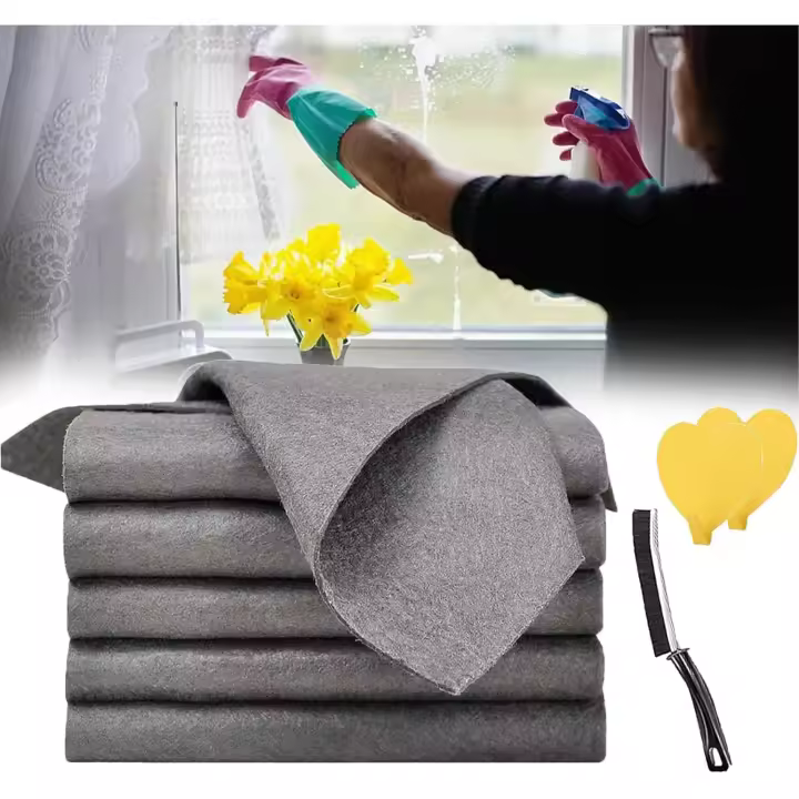 Magic Rag, Magic Rag para limpiar ventanas sin dejar rastros, paños de limpieza, trapo de limpieza (5PCS) - 1