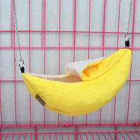 Nido De Algodón Para Hamster En Forma De Banano Casa Colgante Bunk Bed Juguetes Para Mascotas Pequeñas Como Sucré Glider Y Pájaros - details 2