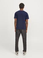 Jack & Jones Hombre Pack 2 camisetas de Algodón de 150 grs Mod JJRI TEE CREW Ajuste Standard FIT logo estampado Ref 256795 - details 6