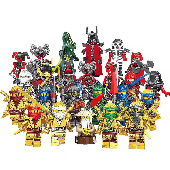 11401 Gold Ninja 24, juguetes de bloques de construcción ensamblados para niños - 1