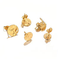 10pcs Postes De Aretes Redondos De Acero Inoxidable Para DIY Joyería De Pendiente Colgante Accesorios De Fabricación De Joyas - details 3