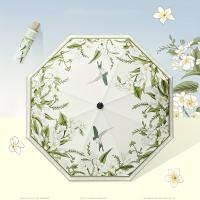 Parasol Plegable Para Mujer Con Protección UV UPF50+ Y Estampado De Flores Sombrilla De Lluvia Y Sol Con Recubrimiento De Vinilo Protección Solar Para Adultos - details 12