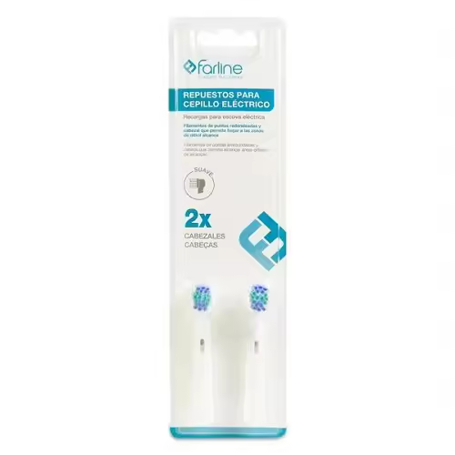 Farline Recambio Cepillo Eléctrico Suave - Limpieza Profunda - 1
