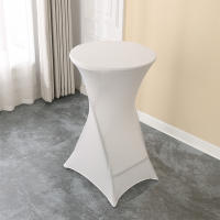 Mantel Redondo Elástico De Spandex Para Mesa De Coctel Fiesta Boda Hotel Decoración De Mesa Lavable Y Reutilizable - details 0