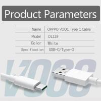 Cable De Carga Con Super Destello 5A Para VOOC Compatible Con OPPO RX17 pro Find X2 pro K3 K5 Reno 2 3 4 pro 5G Ace pro Ace2 Realme XT X2 6 pro Tipo-C USB a - details 2