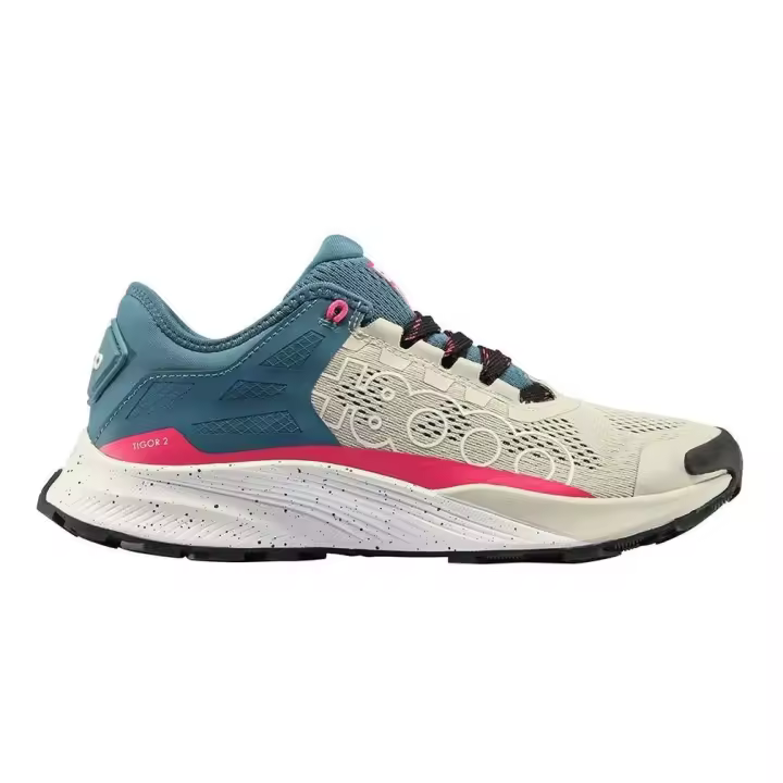 +8000 TIGOR 2 Zapatillas de trekking para mujer en gris de piel vegana - 1