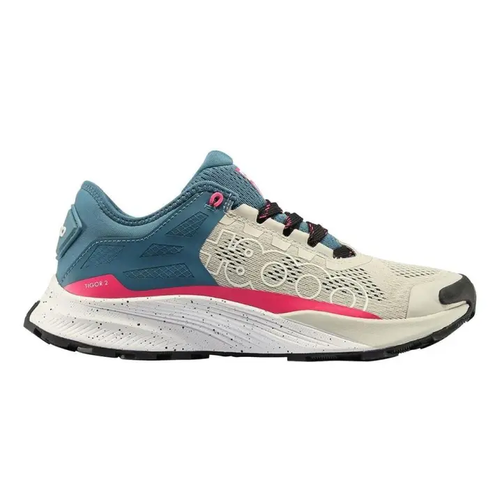 +8000 TIGOR 2 Zapatillas de trekking para mujer en gris de piel vegana - 1