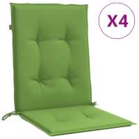 vidaXL Cojines silla respaldo bajo 4 ud tela 100x50x4 cm Color Antracita melange,  Gris claro melange,  Gris oscuro melange y mas Cojín Decorativo de Asiento Cojines de muebles de salon - details 0