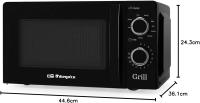 Orbegozo MIG 2131 Microondas con Grill con 20 litros de Capacidad, 5 Niveles de Funcionamiento y 3 Funciones combinadas, Temporizador hasta 30 Minutos, 700-900 W, 3600 W, 44 Decibeles, Acero, Negro - details 0