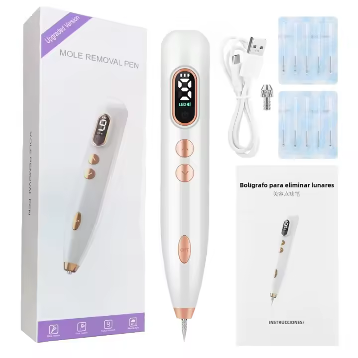 Láserplasmas para eliminador de verrugas de piel de puntos negros papilomas acné herramientas de aseo estético USB recargable tamaño 19*3*2,8 cm - 1