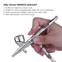 Kit De Aerógrafo De Acción Doble 0.2/0.3/0.5mm 9cc/7cc Con Conector Rápido Para Arte Manual Modelos Cuerpo Uñas Pintura - details 5