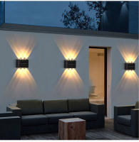 Lámpara De Pared Solar 4/6/8/10 LEDs Impermeable Para Exteriores Iluminação En Dirección Vertical Y Horizontal Decoración Para Jardín Casa Y Porche - details 10