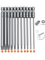 Juego De 11 Piezas De Destornilladores Torx De Acero S2 Magnéticos Para Aspiradora Shark T6-T40 Con Cabezas De 50/100mm - details 0