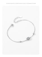Zenyth-Nuevo Diseño 925 Plata de Ley Moda Gota de Agua Diseño Geométrico pulsera de Cadena para Mujeres joyería FINA de Boda - details 7