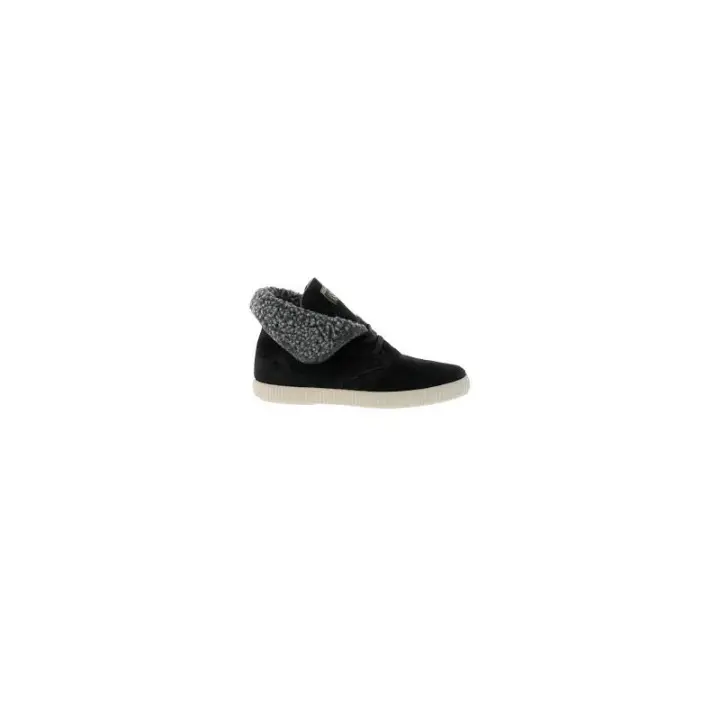 Botin Victoria Serraje Negro Comodo Elegante - 1