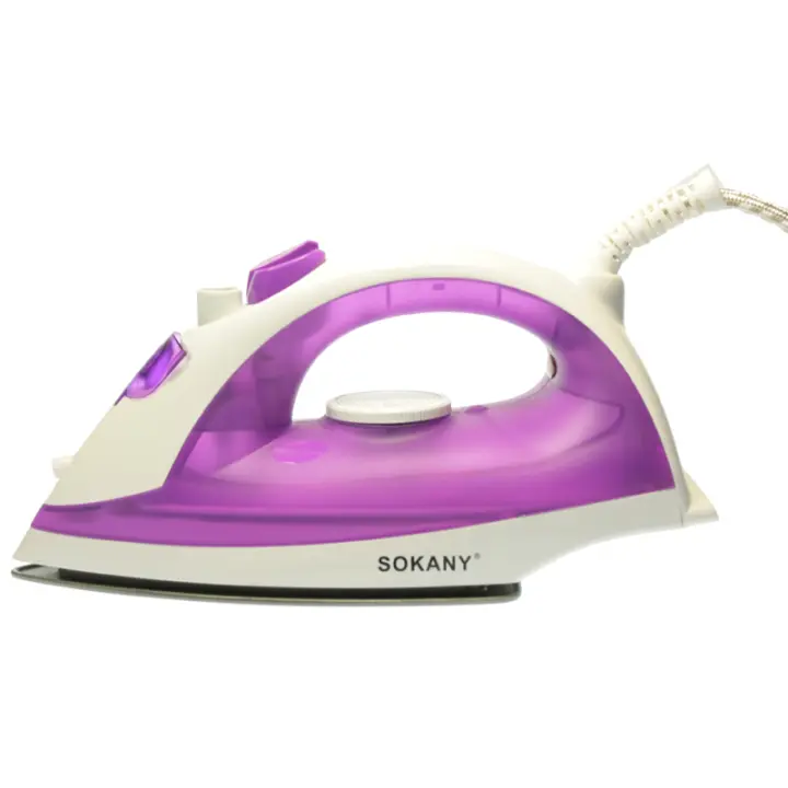 Sokany Hj-8002 Plancha Vapor 1600w Color Blanco / Morado - 1