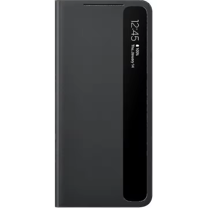 EF-ZG996 De La Cubierta Del Tirón De Vista Clara Para Galaxy S21 Plus Y 5G-Negro - 1