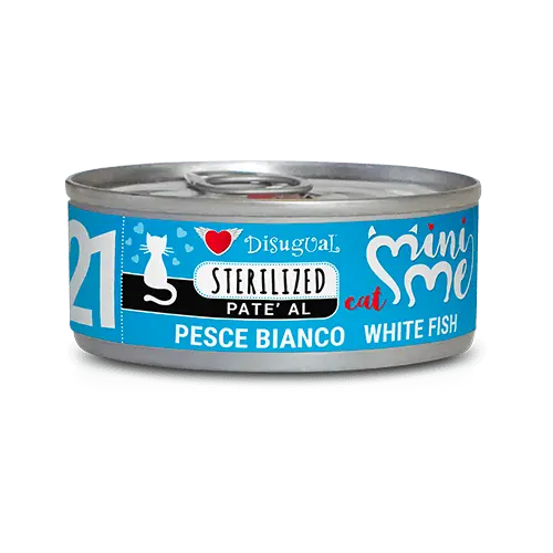 Disugual Mini me 21 Gatos esterilizados - Pescado Blanco (85g) - 1