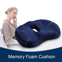 Almohadilla De Silla De Espuma Memory Foam Antideslizante Alivio De Dolor En La Cola Malla Transpirable Para Oficina JAF017 - details 0