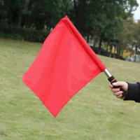 2pcs Bandera De Fútbol Y Dirección De Tráfico En Acero Inoxidable Mejorado Para Arbitros Y Patrullas Deporte Y Entrenamiento - details 2