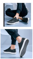 Zapatos De Cuero Genuino Para Hombre Moda Casual Suela Suave Para Caminar Formal Negocios Oficina Tenis Clásicos Casuales Transpirables Con Cordones - details 11