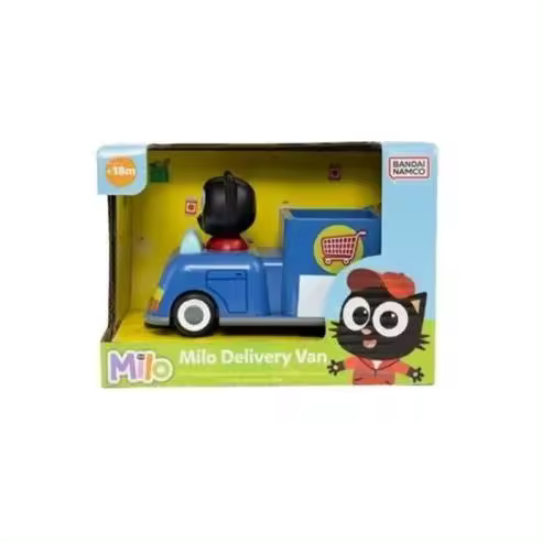COCHE - MILO & SUS AMIGOS: Milo delivery man - Juguete Divertido - Coleccionable - Juguete Infantil - Recomendado para mayores de 2 años. - 1