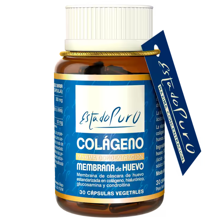 Membrana de Huevo Estado Puro - Colágeno Vegetariano Ovomet - Fuente Natural de Colágeno, Ácido Hialurónico, Elastina, Glucosamina, Condroitina - 30 Cápsulas Vegetales de Tongil - Suplemento Alimenticio Multivitamínico para el Bienestar - 1