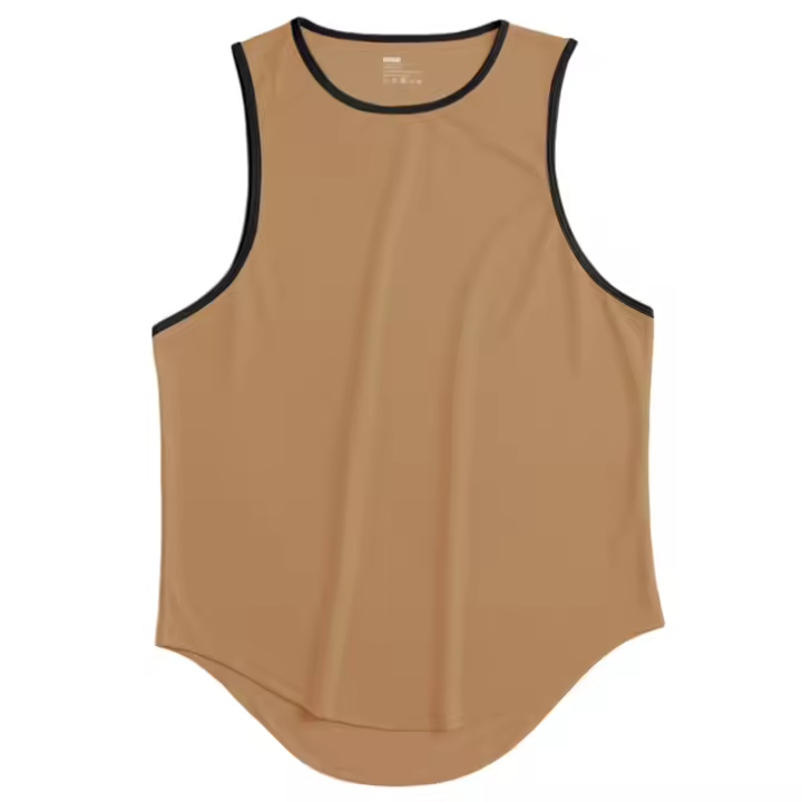Camiseta De Gimnasio Para Hombre Estilo Moderno Sin Mangas Transpirable Secado Rápido Vestido Deportivo De Fitness O-Neck Mesh Talla M L XL XXL Colores Variados - 1