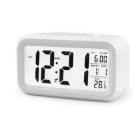 Reloj De Alarma Digital LCD Con Calendario Y Termómetro Reloj De Escritorio De Plástico Para La Casa Sin Dispositivo Inteligente - details 2