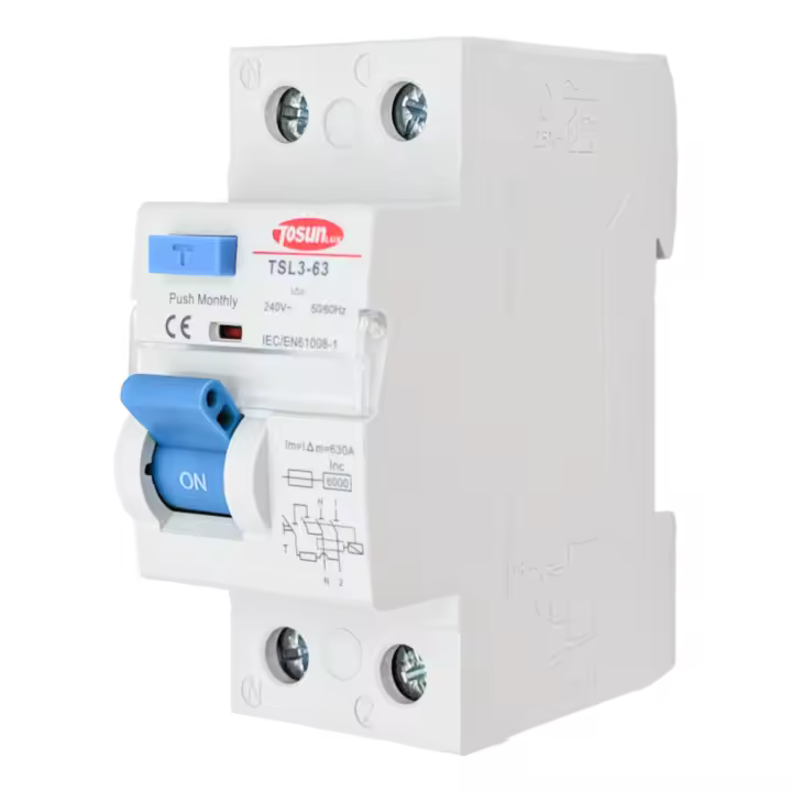 Tosunlux Interruptor diferencial residencial 25A TIPO AC 2 Polos 30mA 6KA - 1