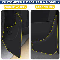 NovaAcc 2024 Guardabarros Mejorados Para Tesla Model Y 2017-2023 Protector De Rueda Resistentes a Todas Las Estaciones Accesorios Para Coche - details 2