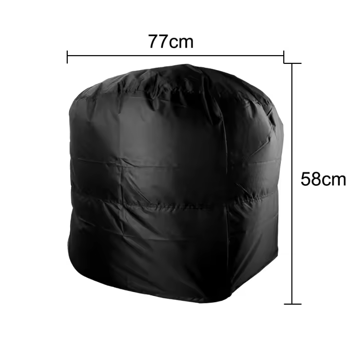 Cubierta De Barbacoa Impermeable Y Anti-Polvo Para Grill Redonda 77x58cm/80x66x100cm Protección Contra La Lluvia Para Camping Al Aire Libre - 1