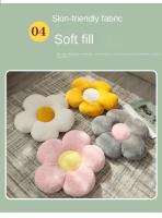 Cojín De Flor Para Sofá Ventana De Bay Window Y Suelo Del Dormitorio Cojín De Butaca Sunflower Regalo De Cumpleaños Para Niña Cojín Relleno De Espuma PU Material Poliéster 100% - details 8