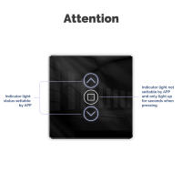 Interruptor De Cortina ZigBee MOES Panel De Toque De Vidrio 2.5D Inteligente Compatible Con Alexa Google Home Tuya Control Remoto Por App - details 14