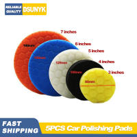 Juego De 5 Piezas De Pads De Cera Para Coche 3/4/5/6 Pulgadas Discos De Lustrado Y Polvo Para Tareas De Limpieza Y Reparación De Automóviles - details 0