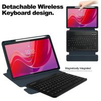 Lenovo TAB M11/Xiaoxin pad 11 2024 PU caso + acrílico Soportes de Tablet cubierta con teclado Bluetooth - details 2