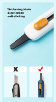 Cuchillo De Utilidad Deli Multifuncional Retráctil Antideslizante Para Oficina Y Hogar Corte De Papel Y Cañasta Abreletters - details 2