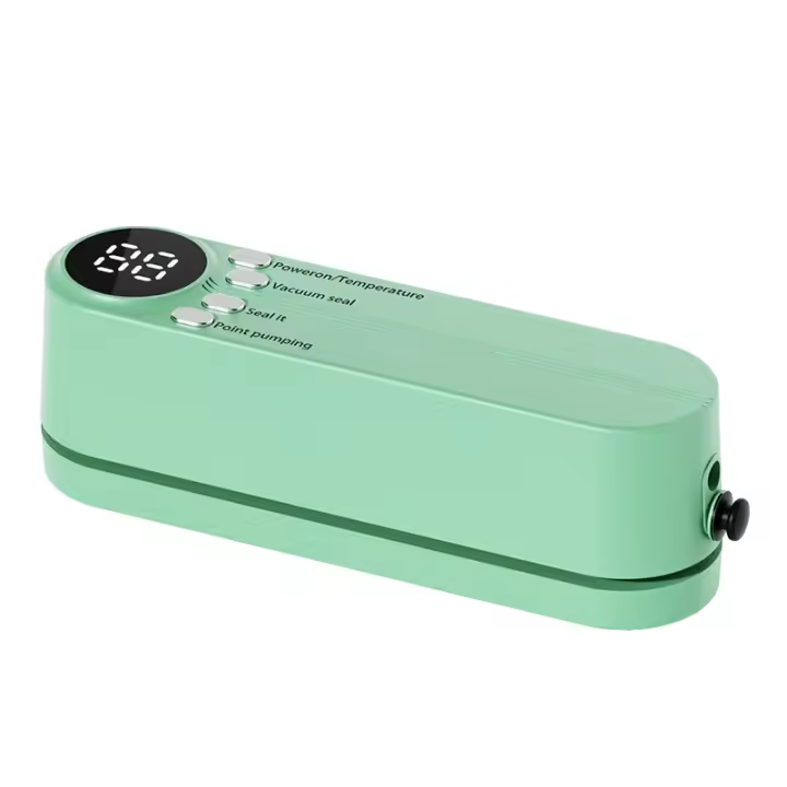 Con indicador LED-Carga USB, badería de Lithium de 1200 mAh, Conservadora automática de Alimentación con Cuchilla y Bolsa sellada - muy adecuada para la Conservación de Alimentación Secos/húmedos - 1