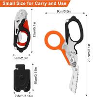 Tijeras Multifuncionales De Acero Inoxidable Para Primeros Auxilios Y Uso Táctico Raptor Herramienta Exterior Combinada Gadget - details 6