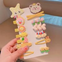 Juego De 14 Clips De Pelo Para Bebé Niña Clips De Silicona Suave Estilo De Moda Clips De Pico De Pato Clips Laterales Dulces Y Tiernos Accesorios Para El Cabello - details 6