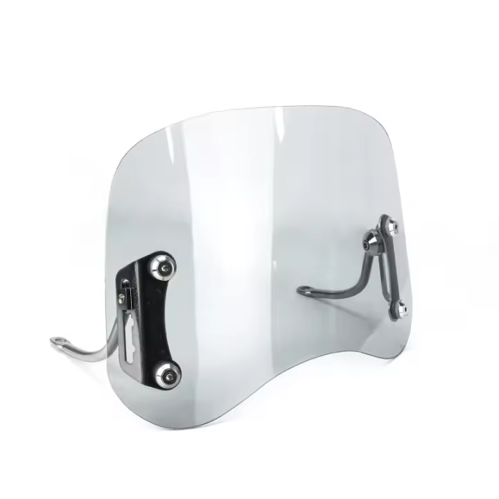 Parabrisas De Moped Universal Antigolpes Para Motocicleta Y Scooter En Colores Transparente/ Negro/ Amarillo Deflector De Viento - 1