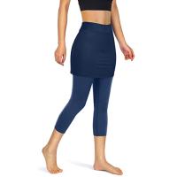 Pantalones Deportivos De Yoga Para Mujer Leggings Con Falda Y Bolsillos Cintura Elástica Ajuste Grande Talla Grande - details 8