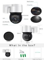 Cámara PTZ 5MP IP Exterior PoE De Seguridad Con Detección De Humanos Luz De Escenario Y Silbato Visión Nocturna En Color Y Dos Vías De Comunicación - details 20