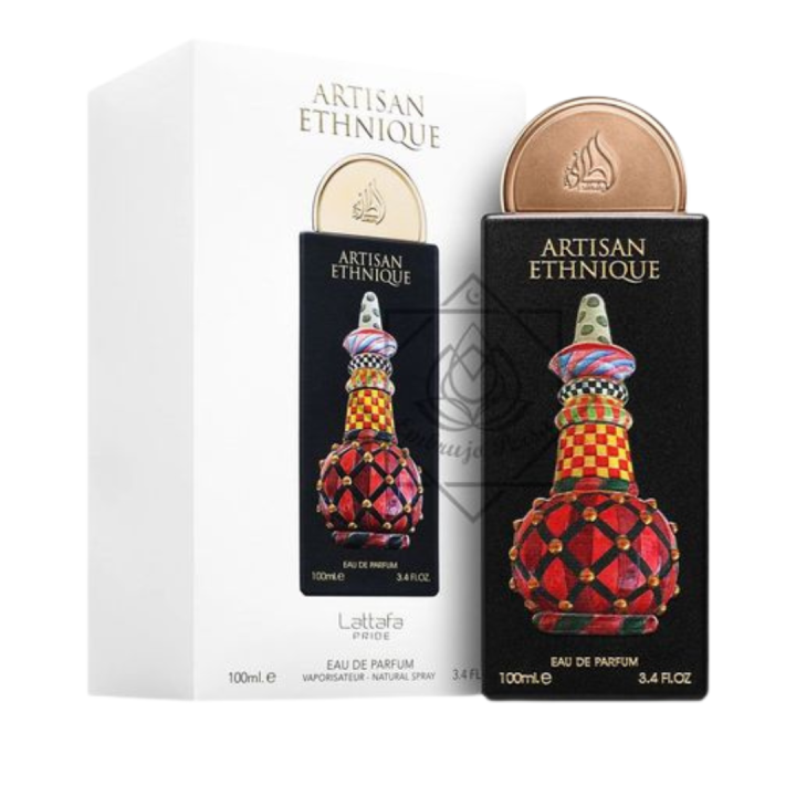 Artisan ethnique perfume - lattafa |   Original arabic perfume edp 100 ml |   Oriental fragrance fresh and spicy notes that awaken the senses, with light citrus and aromatic touches. 100% original.