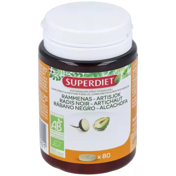 Super Diet Radis Noir Artichaut Bio 80 Comprim?S - 1