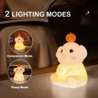 Lámpara Nocturna De Silicona Para Niños Elefante Lindo Timbrada Y Dimmer Para Dormitorio Decoración Regalo Cumpleaños - details 17