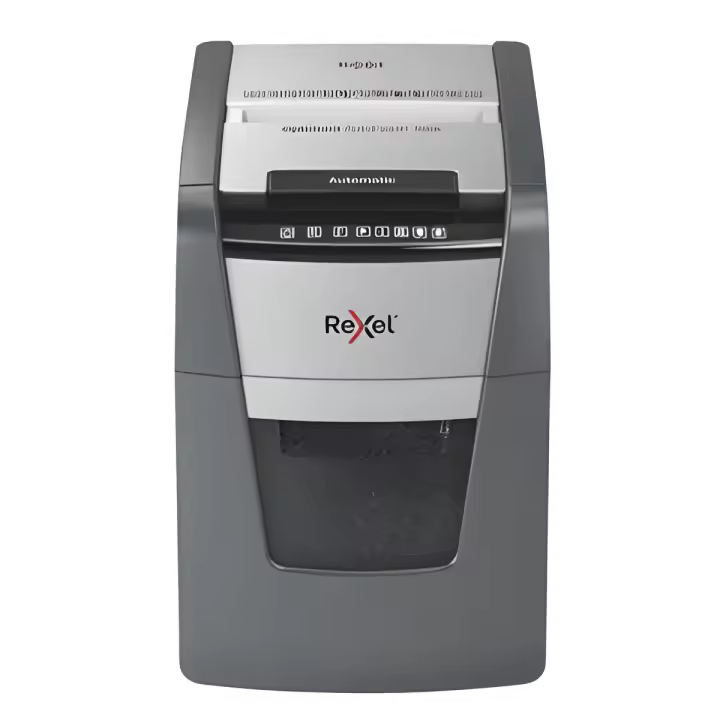 Trituradora de Papel Rexel Optimum - Alimentación Automática - Corte en Partículas - 100 Hojas - 1