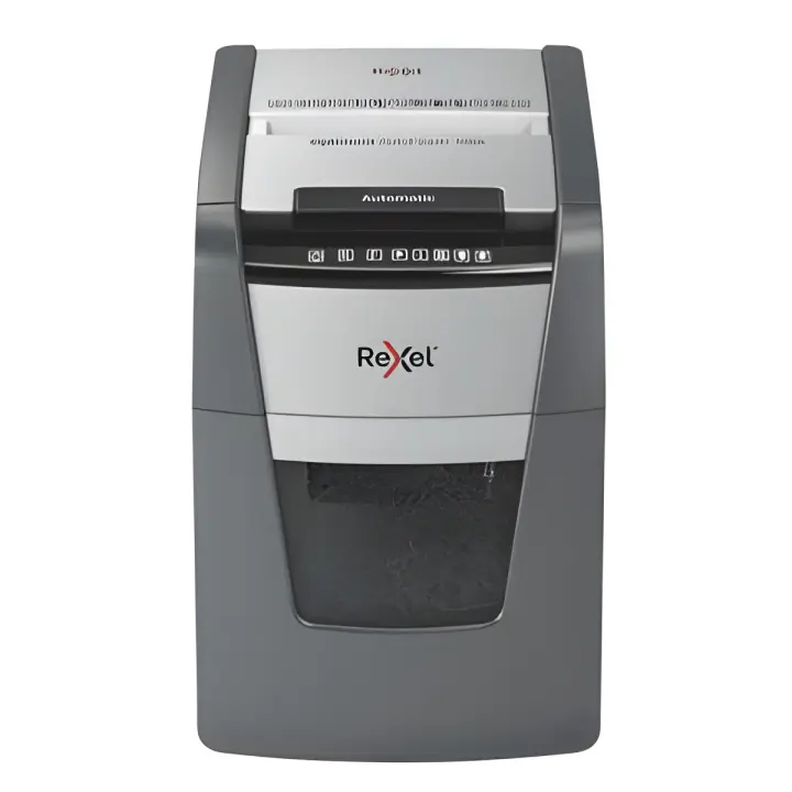 Trituradora de Papel Rexel Optimum - Alimentación Automática - Corte en Partículas - 100 Hojas - 1