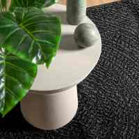 vidaXL Alfombra ZIZUR apariencia yute interior exterior antracita - details 1